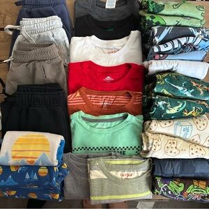 Boys Size 8-10 Bulk Clothing PJ Sets Shorts T-shirts